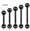 Anodized 316L Surgical Steel Tongue & Nipple Barbell - 14G, Multiple Lengths, Externally Threaded
