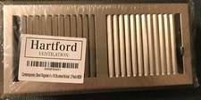 Hartford Ventilation Floor Register 4” x 10” - Contemporary Steel, 2pk