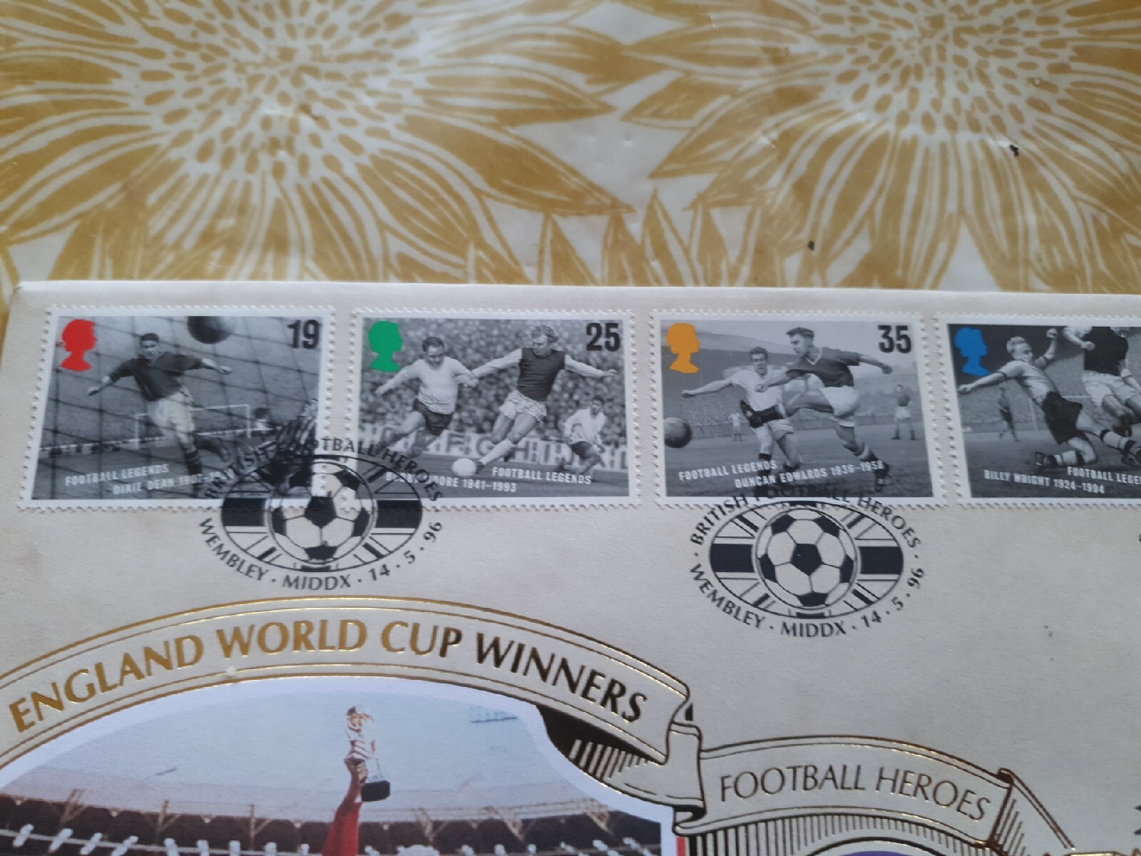 England World Cup Winners Fdc. 30 Year Ann. With Mint £2 Coin. 14/5/96