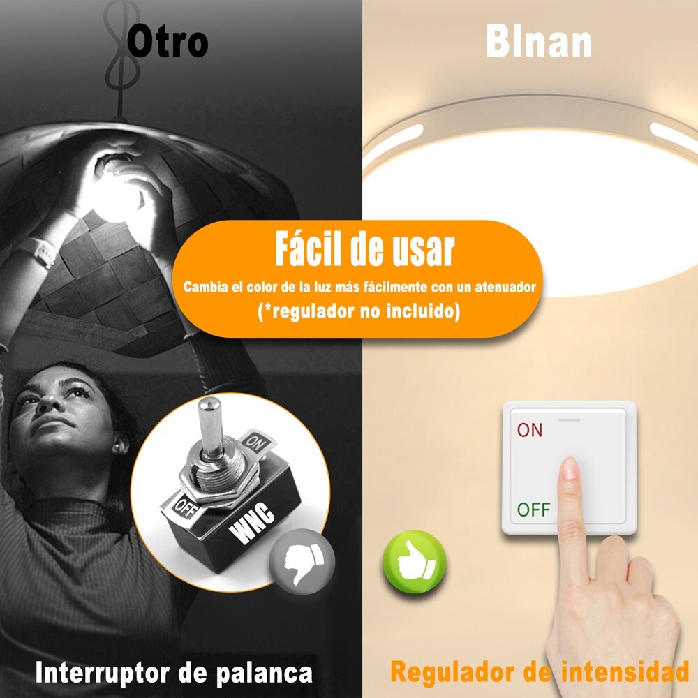 LED Ceiling Down Light Motion Light Flush Mount Kitchen Home Fixture Control US