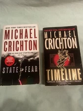Timeline 1999 State of Fear 2004 Michael Crichton Paperbacks