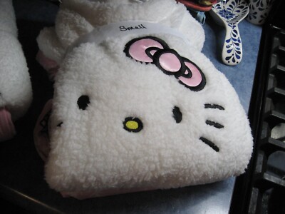 Hello Kitty Women 2 pc Plush PJ Pajama Set Fleece Pink  SIZE MEDIUM (8-10) NEW 