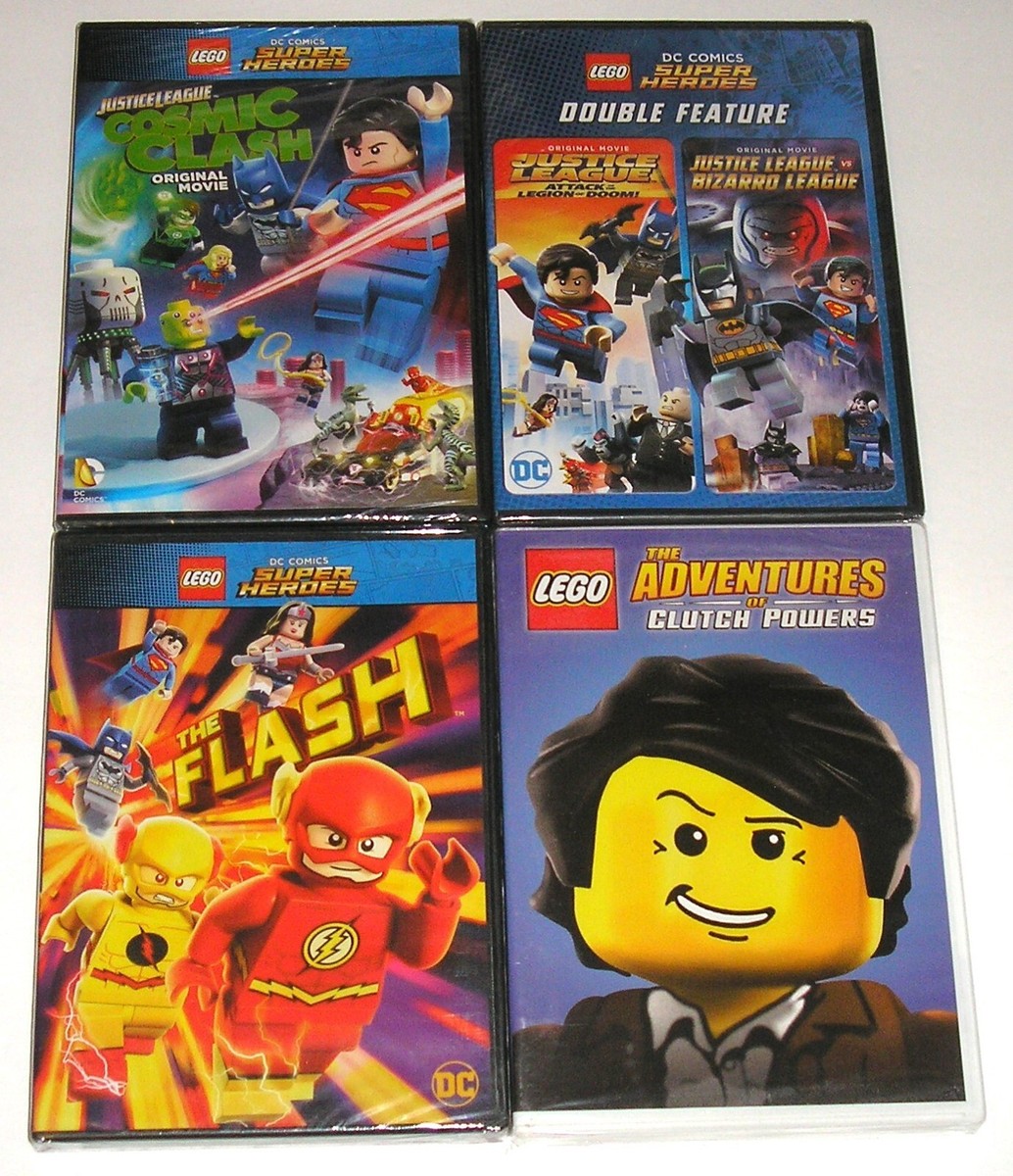 LEGO Animation DVD Lot - DC Super Heroes Justice League Cosmic