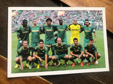 CP Carte postale souple )) équipe ASSE ST ETIENNE Saison 2014/2015