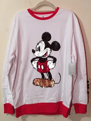 sequin mickey mouse sweatshirt