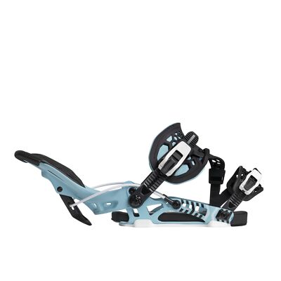 Nidecker Flow NX2 Hybrid Men's Rear Entry Snowboard Bindings, Cyan