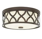 New Hampton Bay Montrose 14 in 3-Light Bronze Flush Mount
