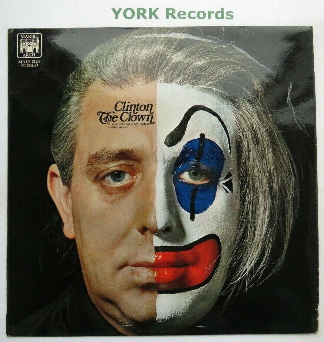 CLINTON FORD with GEORGE CHISHOLM - Clinton The Clown - Ex LP Record Marble Arch