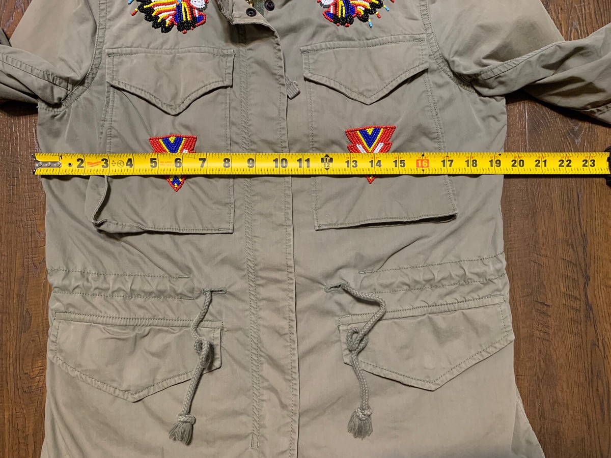 Denim Supply Ralph Lauren Beaded M65 Military Jacket M