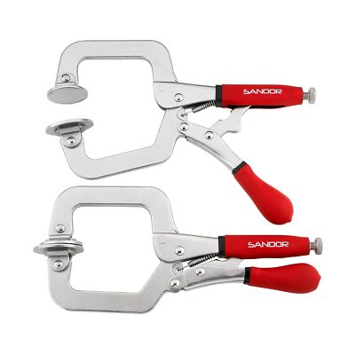 3'' Metal Face Clamp Woodworking - (Pack of 2) Heavy Duty C-Type Wood Clamps C...