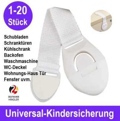 MARKENLOS Kindersicherung Schubladensicherung Schranktüren Tür Fenster Kinder Baby Schutz✅
