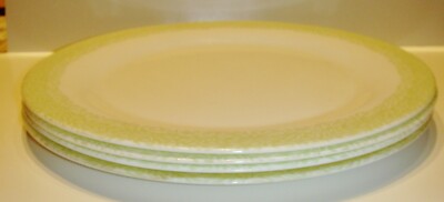 Vintage 4  Martha Stewart Everyday Green Leaves Plates  Set  France Dish Lot