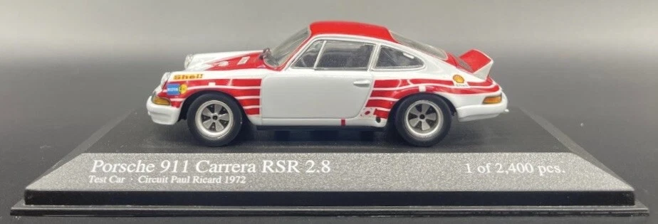 Coche de prueba Minichamps 1/43 Porsche 911 RSR 2.8 Paul Ricard 1972 430726990 Foto 2 de 4
