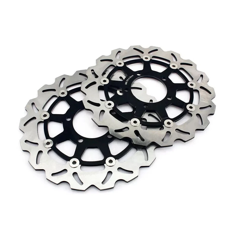 2 Front Brake Disc Rotors Set Kawasaki ZX6R ZX10R Z1000R Versys 650 Wave Rotors - Image 2 of 4