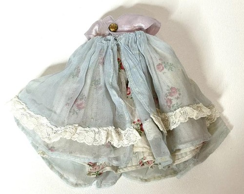 Vintage 6” Nancy Ann Storybook doll Floral Dress With Sheer Overlay Only - Picture 3 of 5
