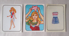 Panini Barbie Doll Album Sticker Cards 45 58 110 / Mattel 1983