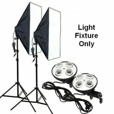 Fodoto 20"x28" 4-Light Head Softbox 7' Stand Kit  (No Bulbs) Photo/Video/Social