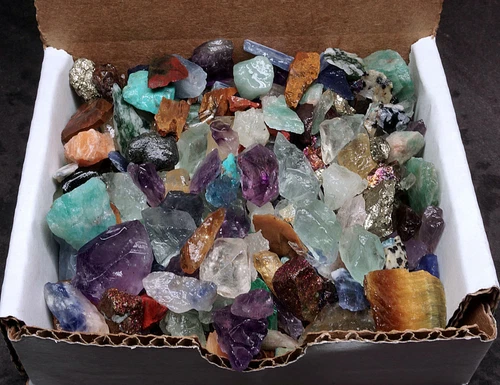 Colección Artesanos 1/2 Lb Cristales Naturales Muestras Minerales Piedras Preciosas Mezcladas - Imagen 4 de 4