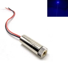 450nm 80mW Blue Dot Focusable Laser Diode Module driver 3-5V 12x35mm