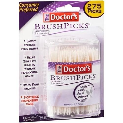 The Doctor's BrushPicks Interdental Toothpicks, 275 Count (Pack of 2) - free del - Picture 5 of 5