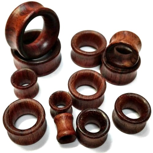 8MM 20MM WOOD EAR TUNNEL PLUG SADDLE STRETCHER WOODEN DOUBLE FLARED