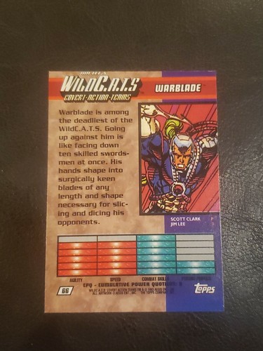 1993 topps wildcats 66 Warblade - Picture 2 of 2