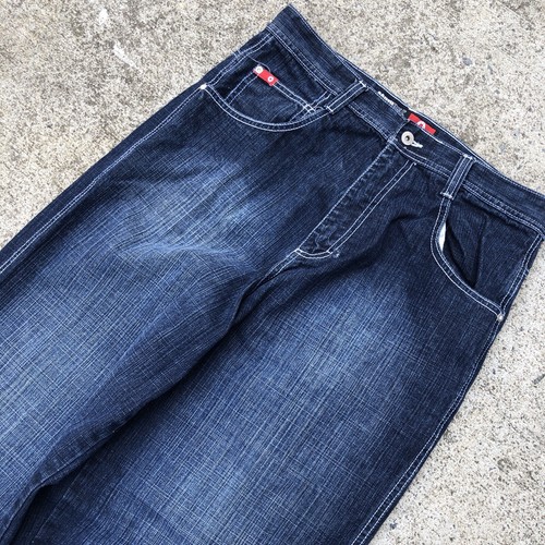 VTG Southpole Jeans Mens 34x32 Blue Baggy Red Tab Wide Leg Y2k Skater Hip Hop - Picture 4 of 16