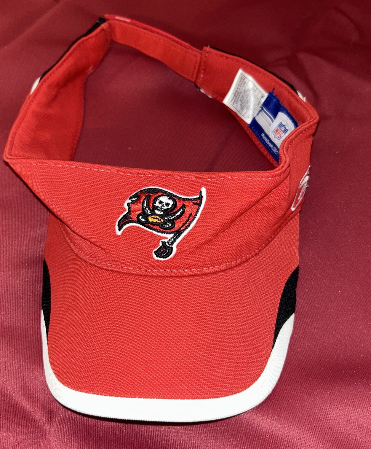 Tampa Bay Buccaneers Reebok NFL Equipment Red Visor Cap for Adults OSFA