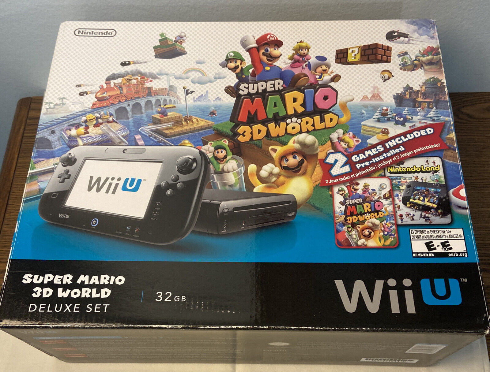 Nintendo Wii U Deluxe Set: Super Mario 3D World and Nintendo Land - video  gaming - by owner - electronics media sale 