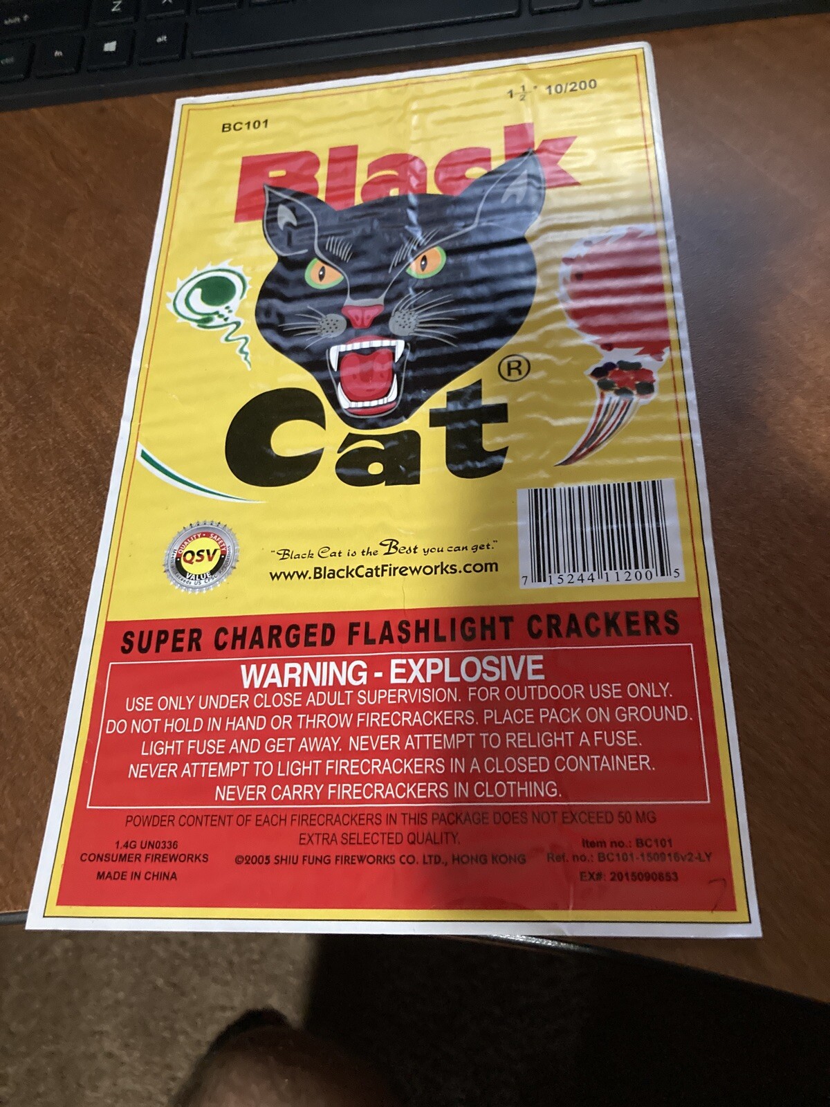 Black Cat Fireworks Label eBay