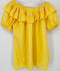 yellow peasant blouse