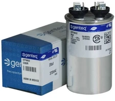 20 uf MFD 370 volt VAC GE Genteq CAPCOM Round Run Capacitor 97F9602 C320R