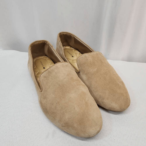 Birdies Size 9.5 The Sterling Suede Leather Tan Ballet Flats Almond Toe