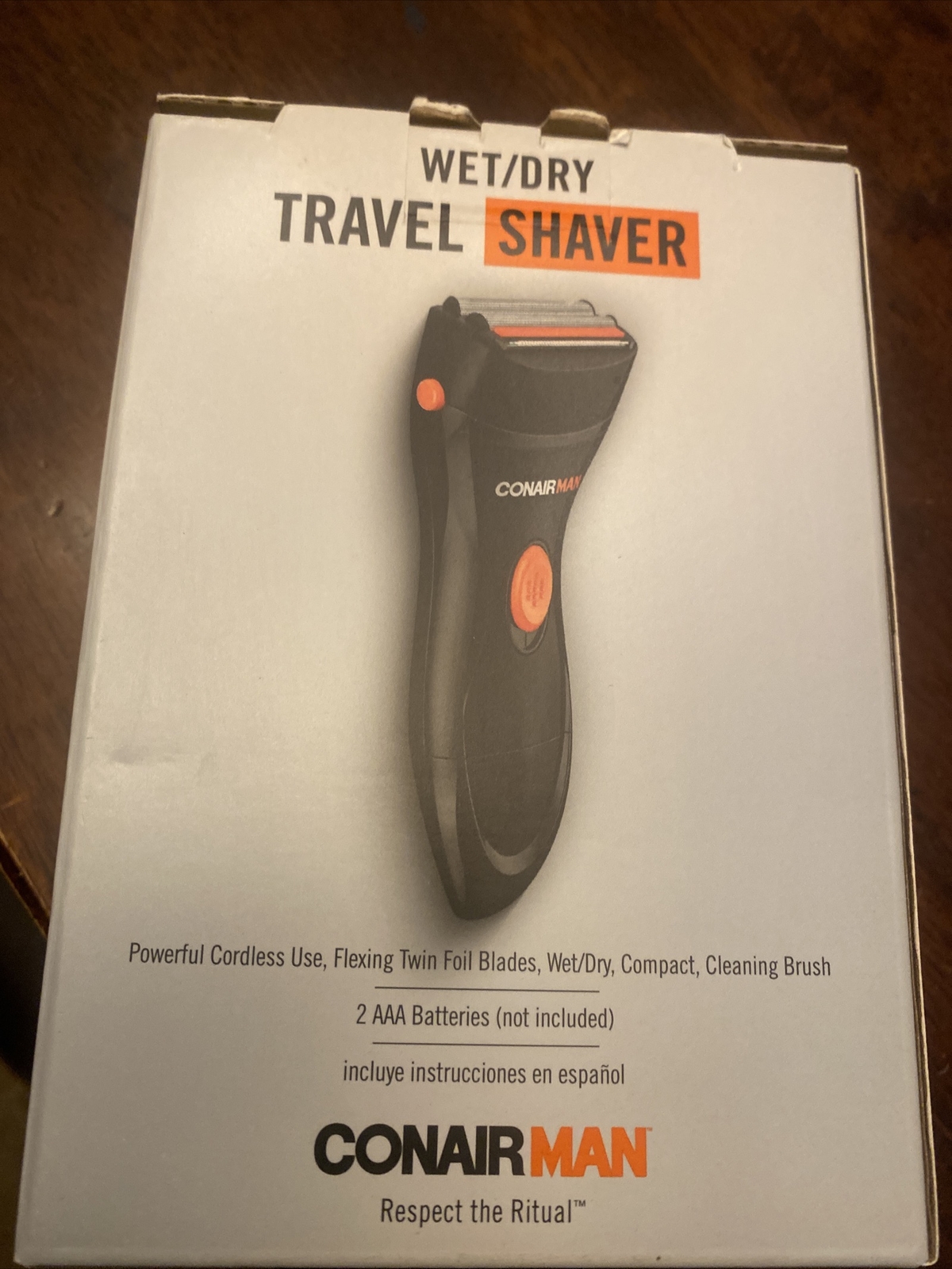 CONAIR MAN Hair Beard Compact BATTERY WET/DRY Twin Foil Blades TRAVEL SHAVER eBay