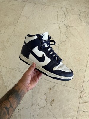 Nike Dunk High Midnight Navy Size 8
