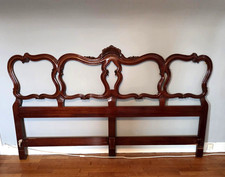 Gorgeous Vintage Walnut King-sized Headboard Special Feature