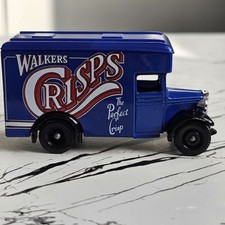 Lledo Promotional Model Vintage Walkers Crisps Blue Van