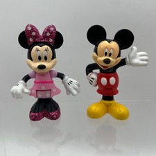Set of 2 Disney Mickey Mouse & Minnie Mouse Poseable Figures 3 1g