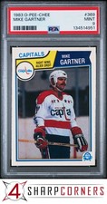 1983 O-PEE-CHEE #369 MIKE GARTNER CAPITALS HOF PSA 9