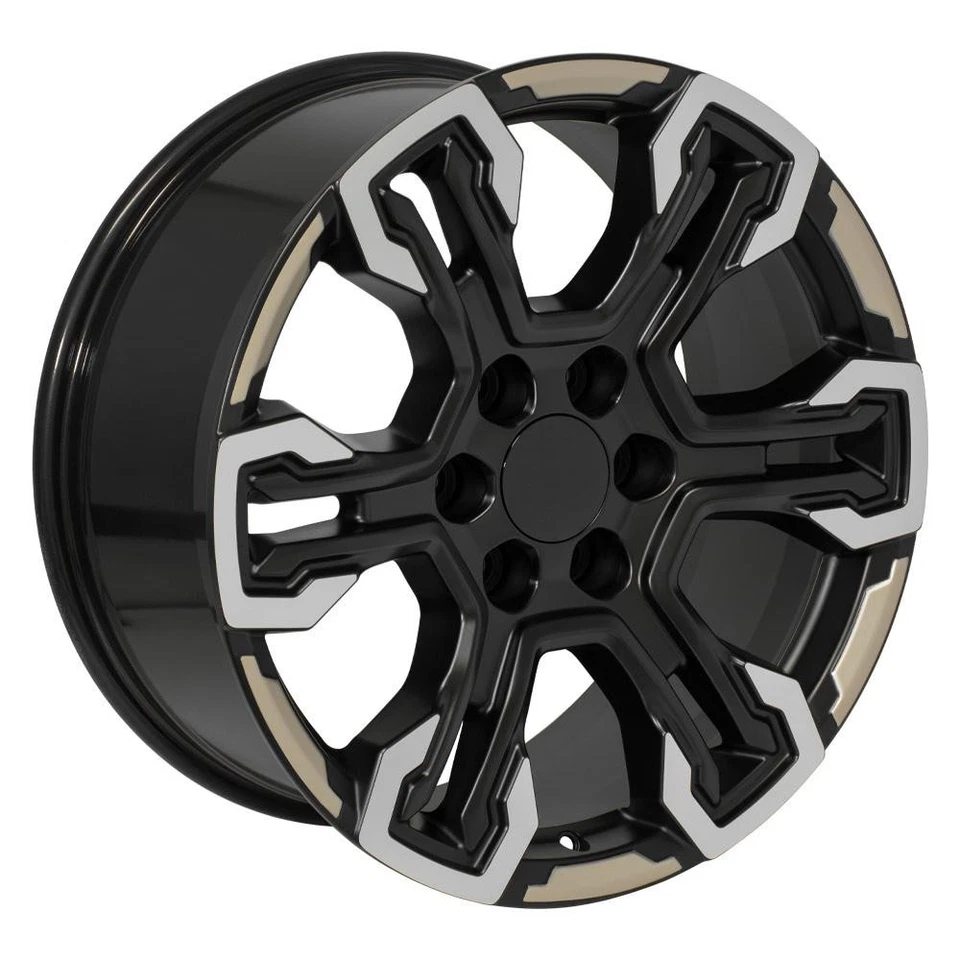 OE Wheels CV65 20x9 Two-Toned Wheels & 275/55R20 Goodyear Tires Set 6X139.7 26ET - Image 4 of 4