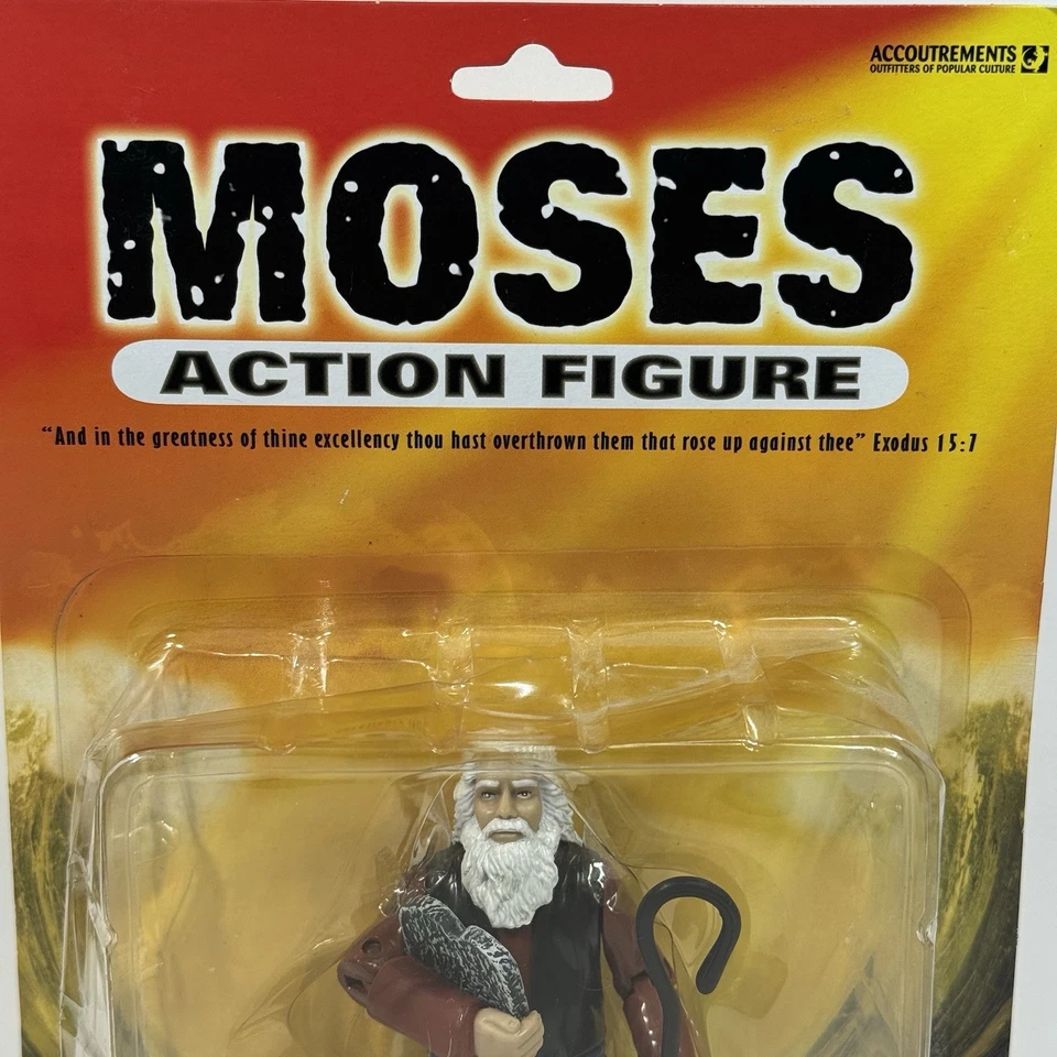 Figura de Acción Moisés Diez Mandamientos Tablas de Piedra y Bastón del Pastor NUEVO SELLADO Foto 4 de 4