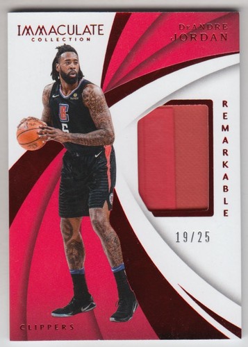 2017-18 Immaculate Collection Remarkable Memorabilia Red #41 DeAndre Jordan /25