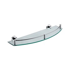 ALFI brand AB9547 19-3/4" Wall Mounted Glass Shelf - Chrome