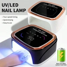 Professional Rechargeable Nail UV LED Lamp Dryer HD Display Smart Wireless-FGQ
