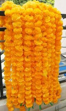 50 PC Garlands Vine Wedding Indian Event Decoration Artificial Marigold Flower