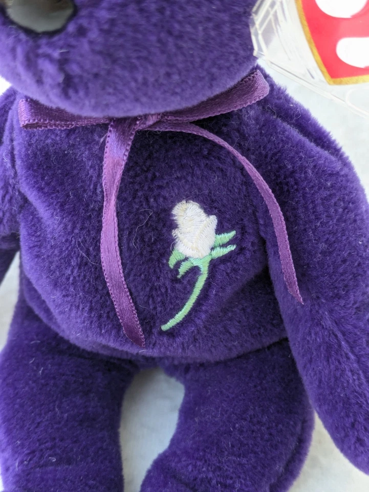 TY Beanie Babies Princess Diana Bear PVC Pellets  No Space Indonesia - Image 2 of 4