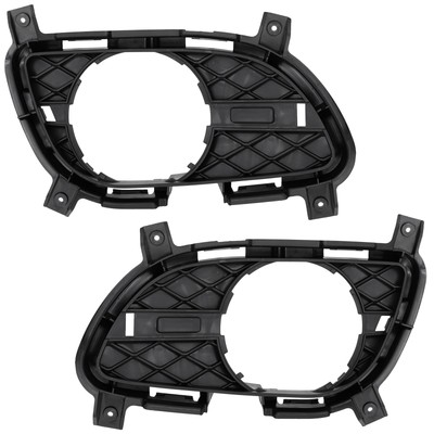 For 2011-2013 G37 Front Inner Fog Light Trim Black SET PAIR