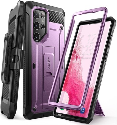 SUPCASE Case for Samsung Galaxy S22 Ultra 5G (2022), with Kickstand purple 