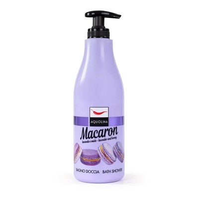 Aquolina Duschgel Macaron Lavendel Honig 500ml - Zartes leichtes Schaumbad