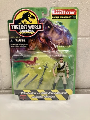 1997 Lost World Jurassic Park Peter Ludlow Battle Strategist MOC - Hasbro Kenner